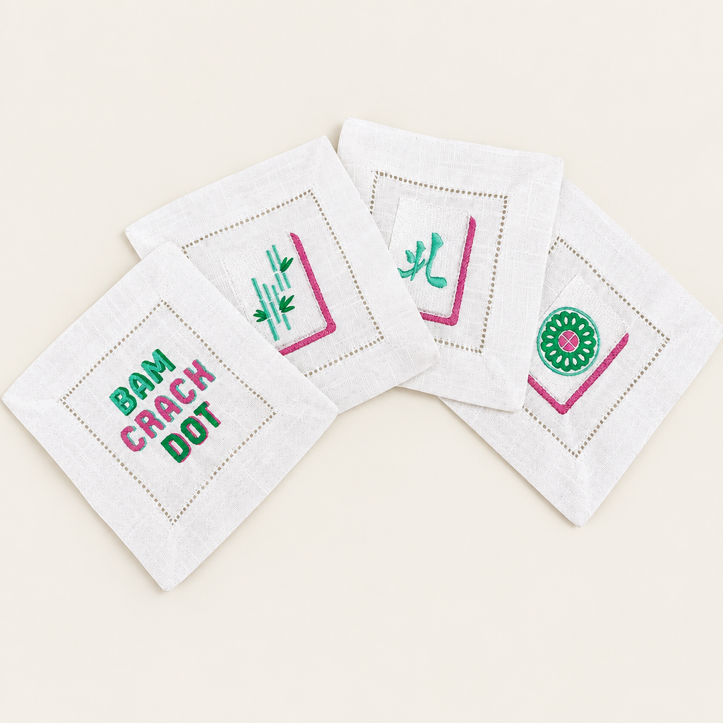 Mahj Tiles Cocktail Napkins