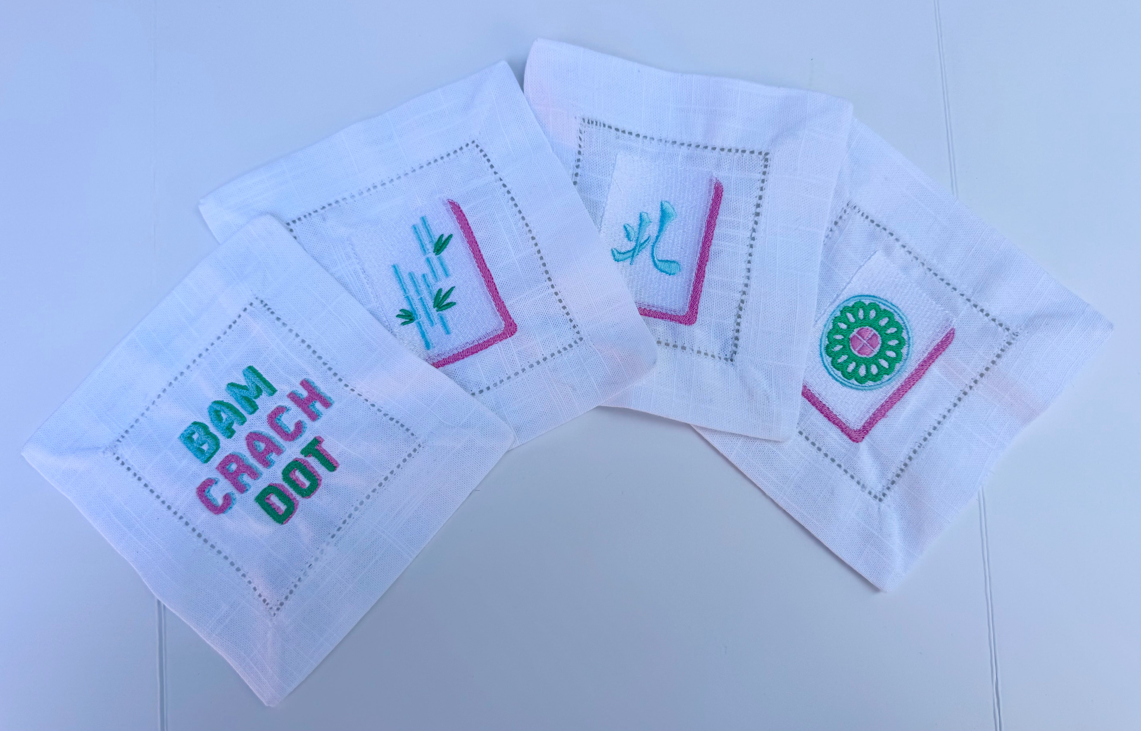 Mahj Tiles Cocktail Napkins