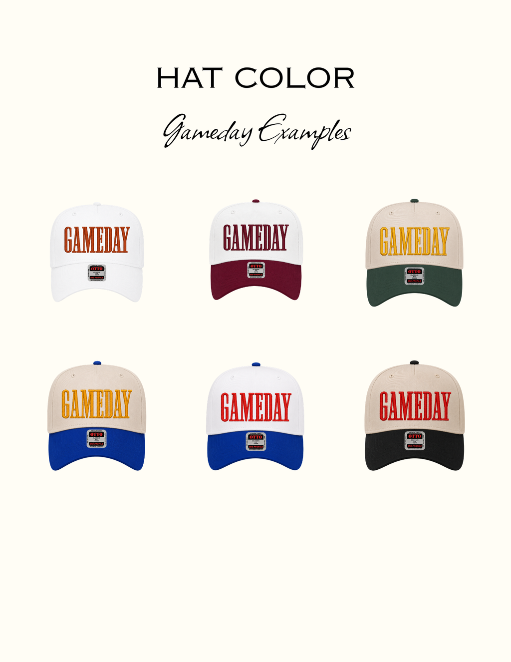 Custom Gameday Hat
