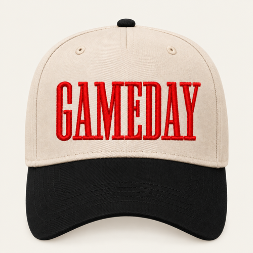 Black with Red Gameday Hat
